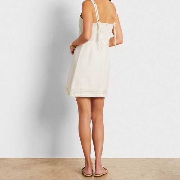 NWT Sam Edelman Women's Tinsley Spaghetti Strap Linen Dress size M - Picture 5 of 16